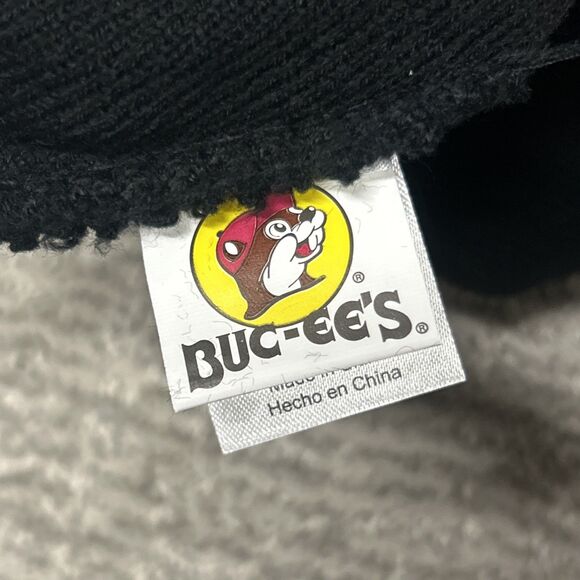 Bucees Knit Beanie Hat Black Cuffed Adult Unisex One Size Fits All Beaver Logo - Picture 4 of 5